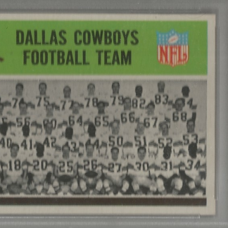 1965 Philadelphia #43 Dallas Cowboys Team Card (PSA 8)