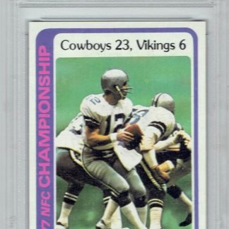 1978 Topps #166 NFC Champs (Roger Staubach) (PSA 9)