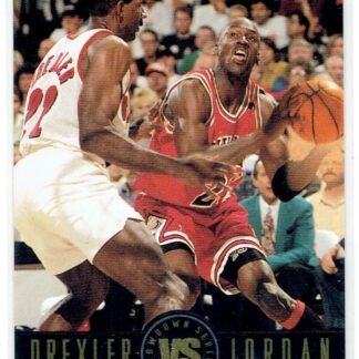 1993-94 Skybox Premium - Showdown Series #SS11 Michael Jordan / Clyde Drexler