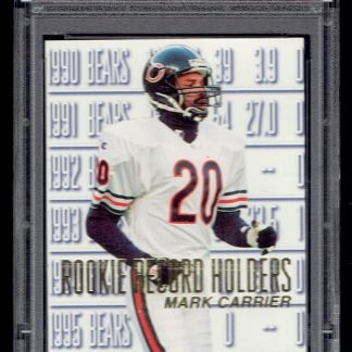 1996 SkyBox Impact Rookies #142 Mark Carrier (Rookie Record Holder) PSA 10