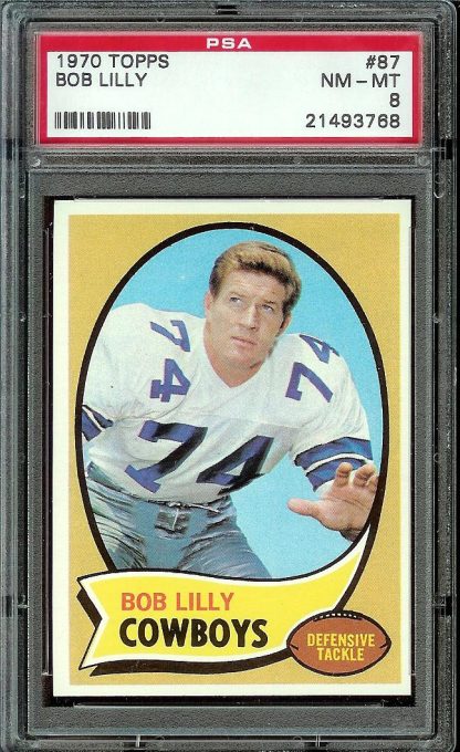 1970 Topps #87 Bob Lilly PSA 8